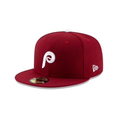 Philadelphia Phillies Gorra | New Era MLB Authentic Collection Alt 2 59fifty Fitted Cap Mexico - Rojos